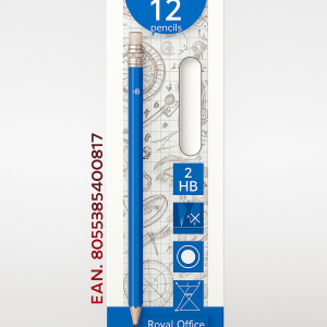 Lápiz con goma HB 12 pcs